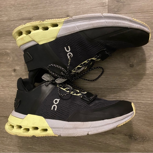 On Running Shoes Cloudnova Flux Black Hay 7.5 - Picture 12 of 16